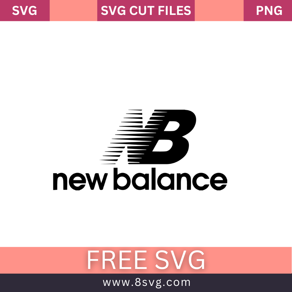 New Balance SVG Free Cut File for Cricut