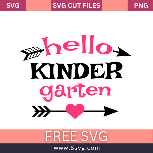 Hello Kinder Garten SVG Free And Png Download
