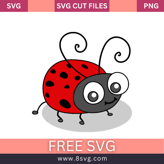 Ladybug Cartoon Cocomelon SVG Free Cut File