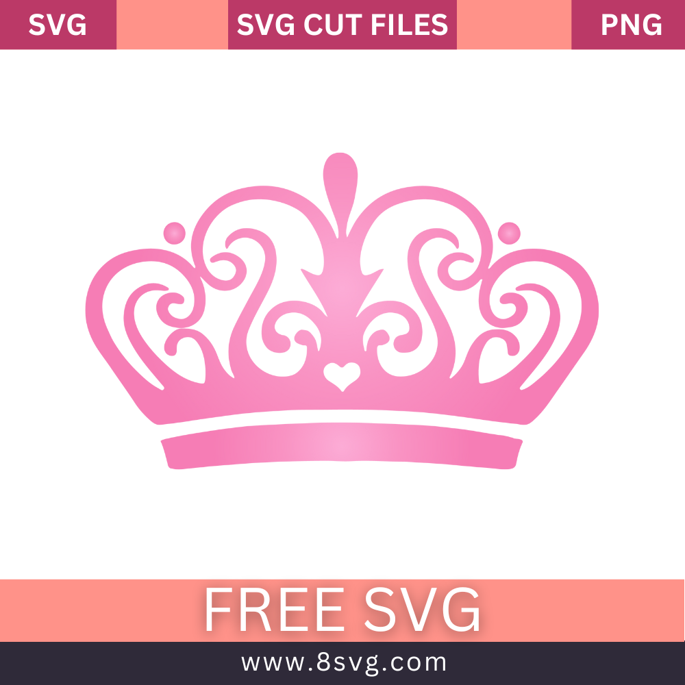 Princess Crown Svg Free Cut File For Cricut Download