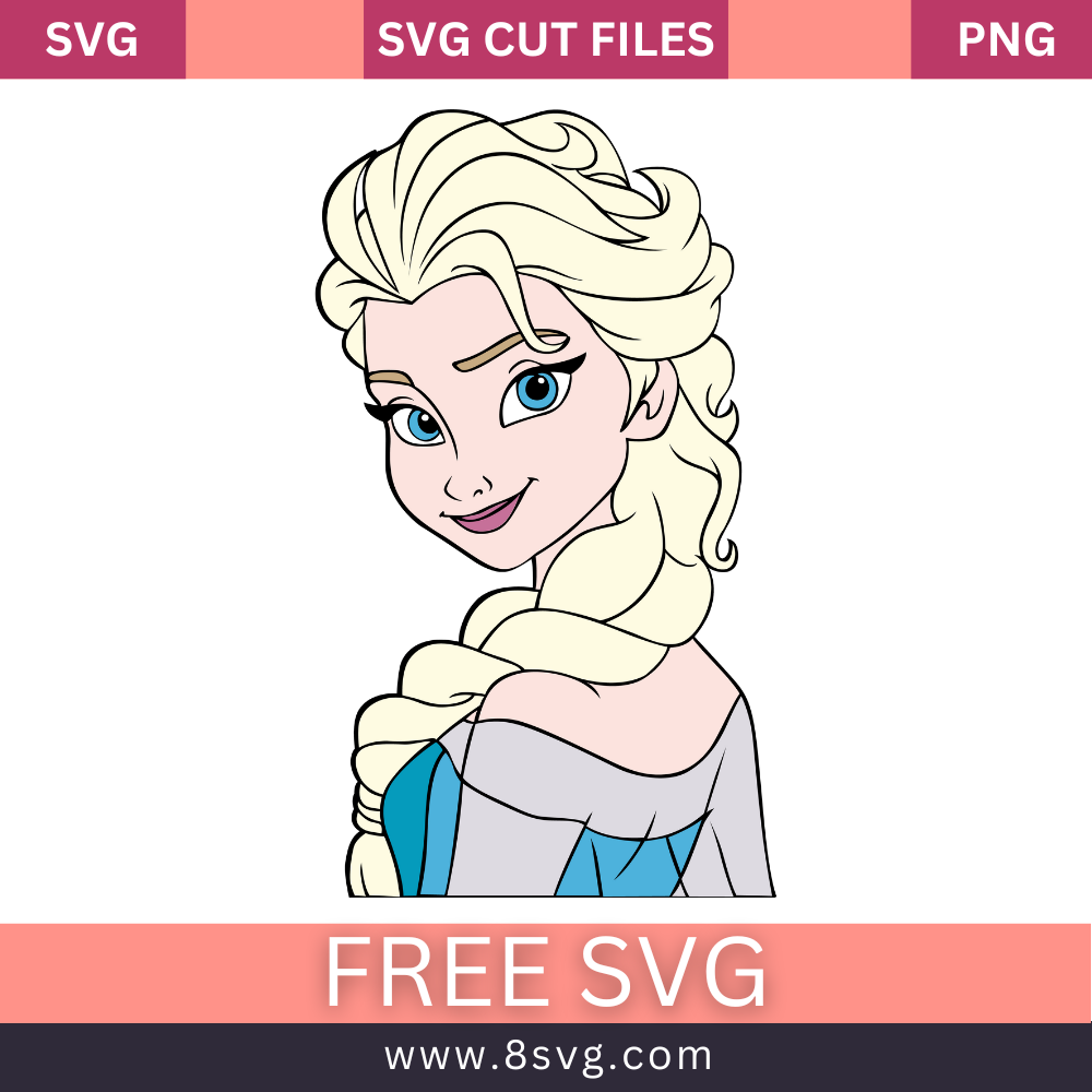 Disney Princess Elsa layered Frozen Svg Free Cut File