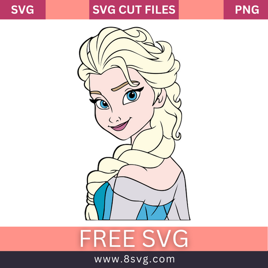 Disney Princess Elsa layered Frozen Svg Free Cut File