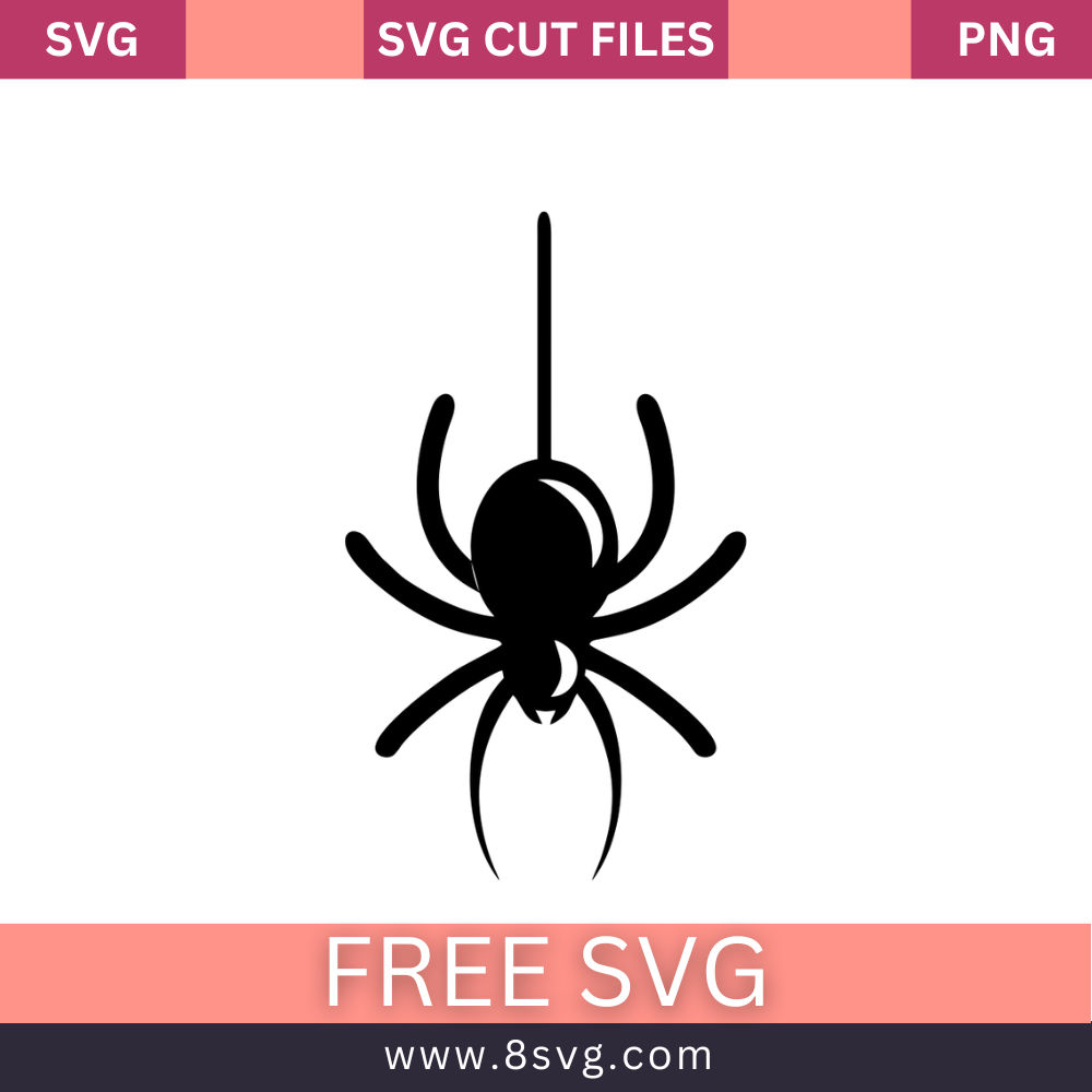 Spider SVG Free Cut File for Cricut