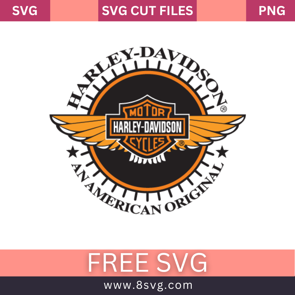 Harley Davidson Eagle Svg Free Cut File for Cricut