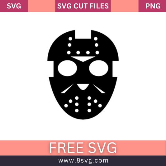 Jason Voorhees Mask SVG Free Cut File for Cricut