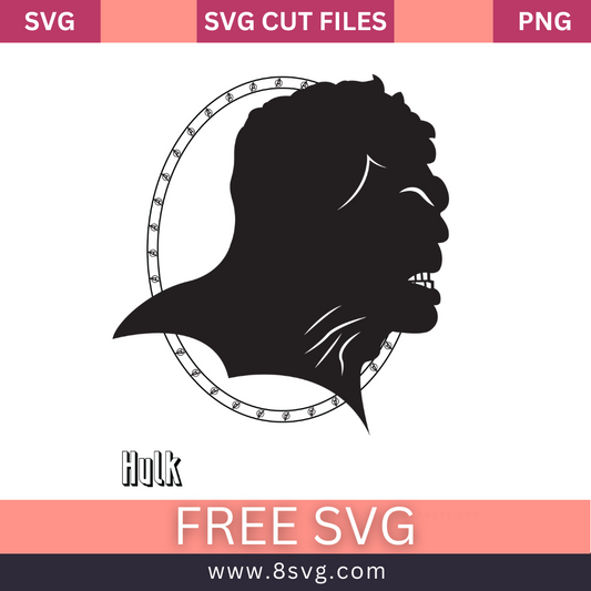 HULK Face SVG Free And Png Download