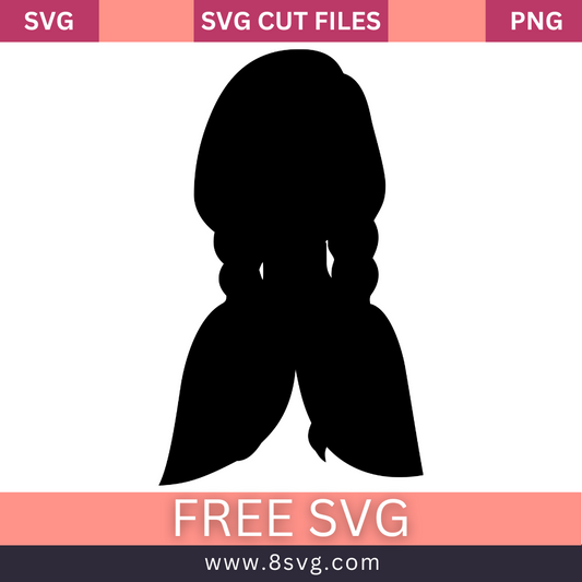 Disney Princess Anna Svg Free silhouette Cut File