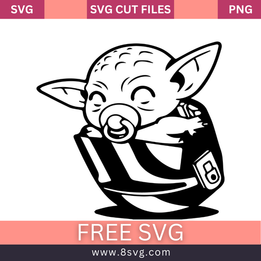 Jedi Baby Yoda SVG Free And Png Download