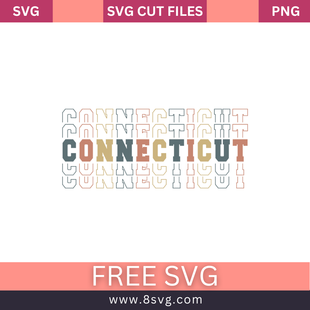 Connecticut stack retro vintage SVG Free PNG Download-8SVG