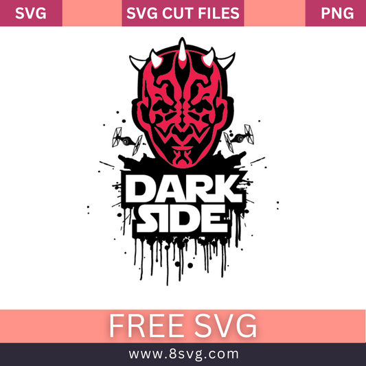 Dark Side Star Wars SVG Free Download for Cricut Crafts
