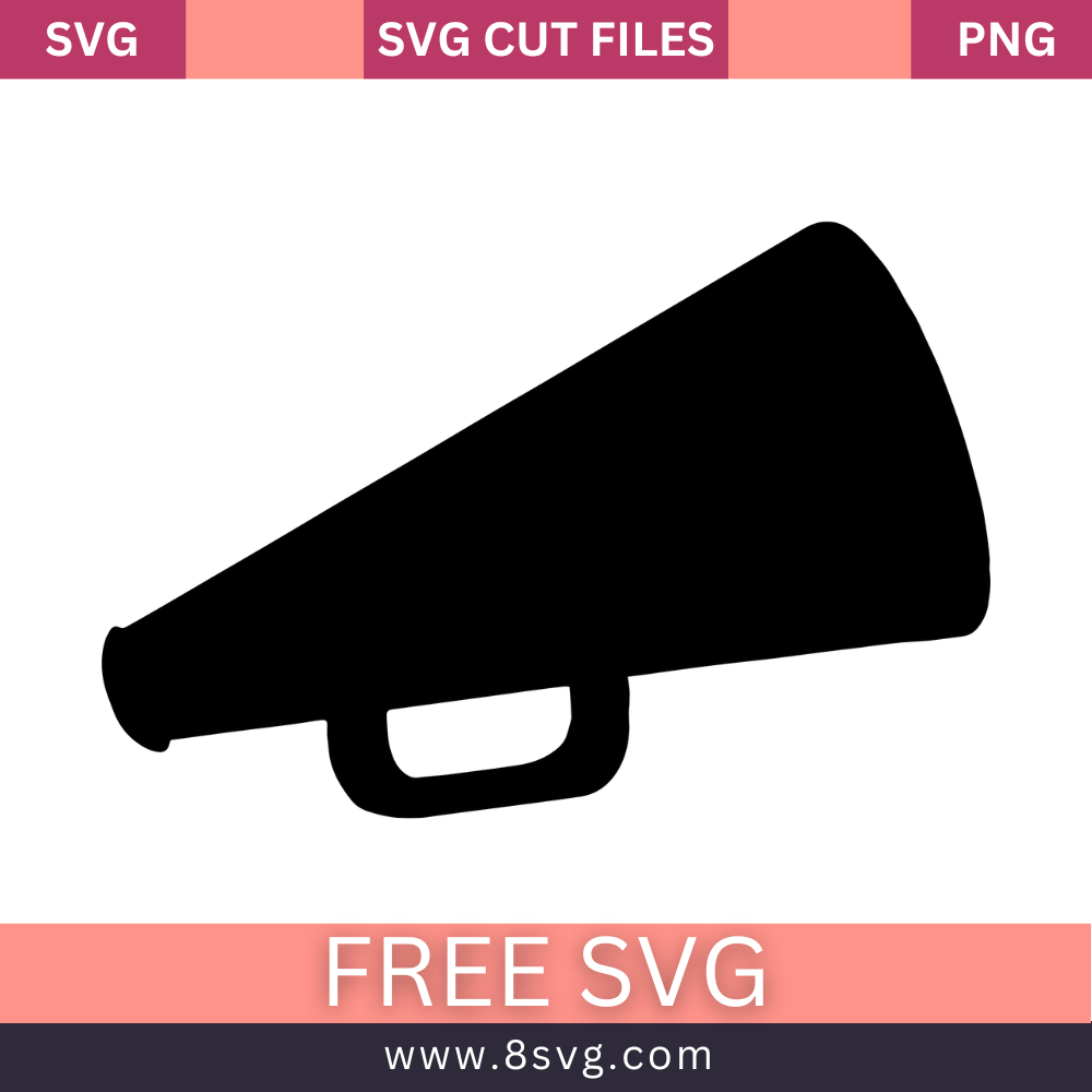 Megaphone SVG Free Cut File for Cricut