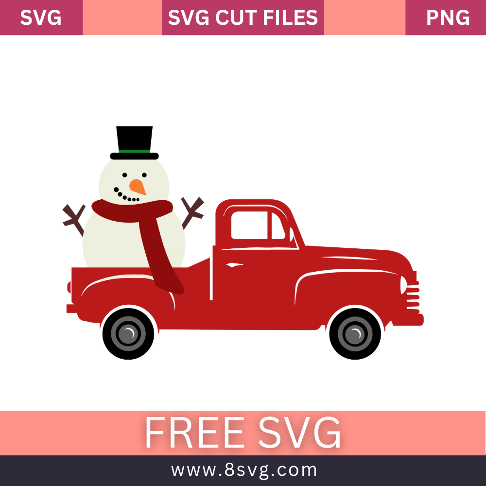 Grinch Svg, Christmas Truck Svg, Merry Christmas SVG Files For