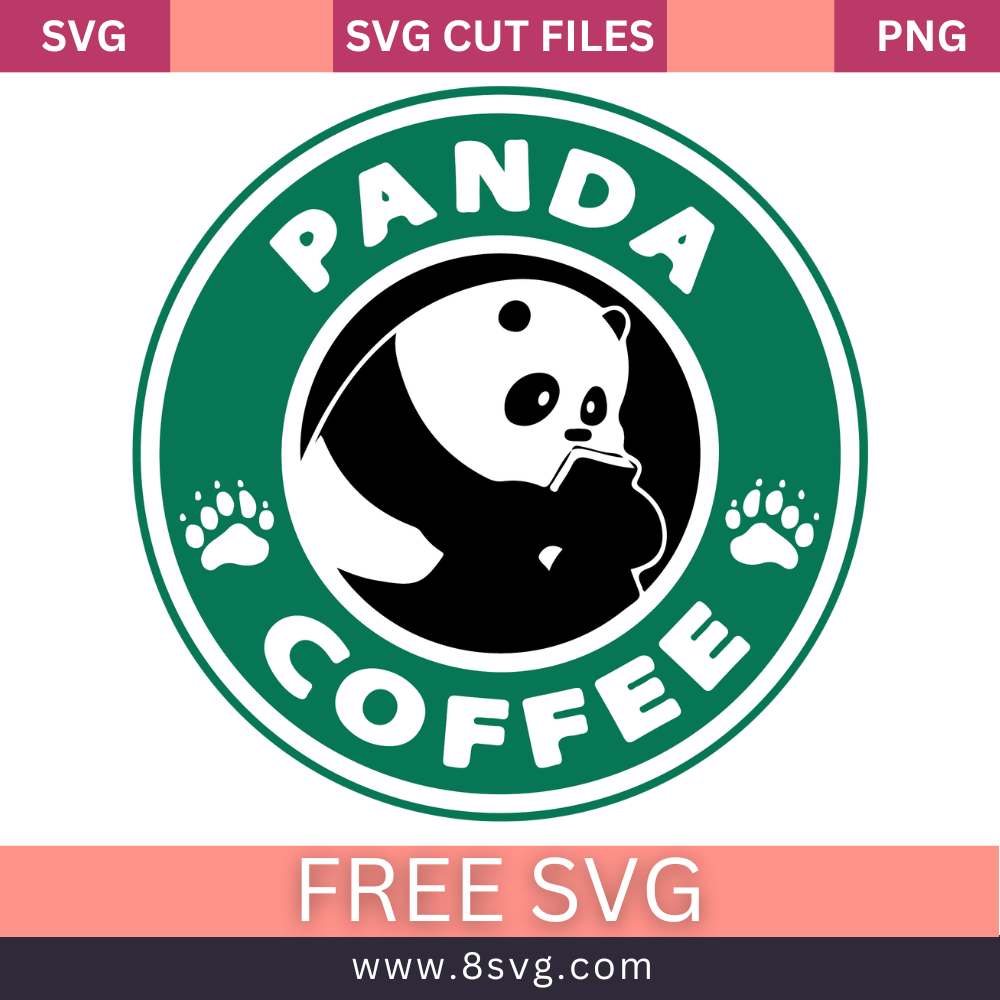 PANDA Starbucks Logo SVG Free And Png Download