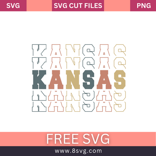 Kansas State SVG Free Png Download File For Cricut