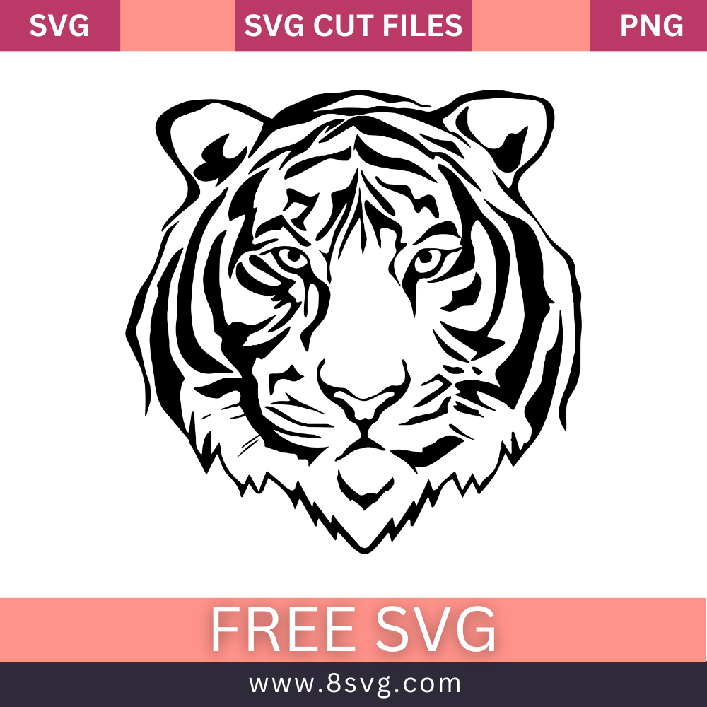 Tiger Face Svg Free Cut File For Cricut