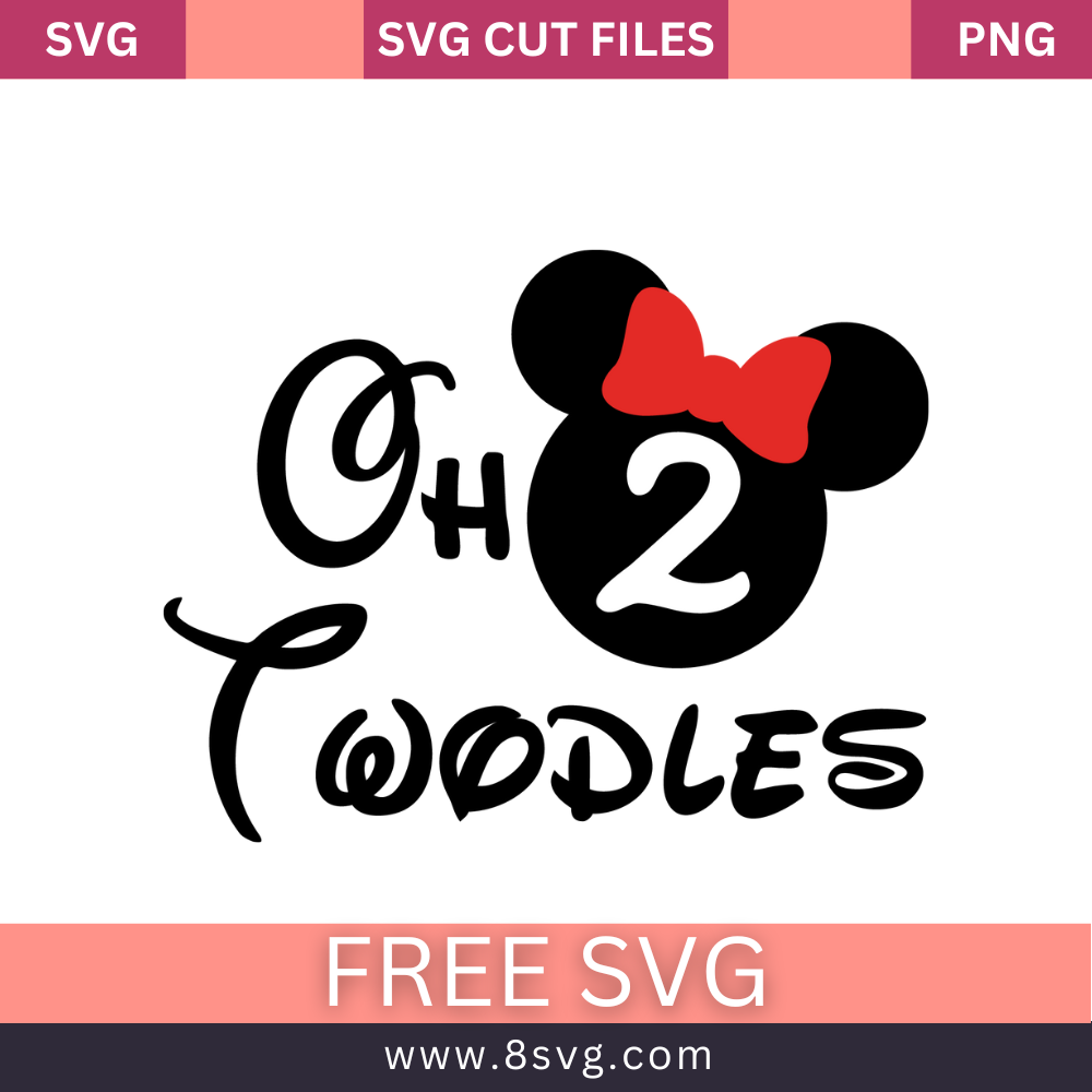 oh twodles SVG Free Cut File for Cricut RNOSA LTD 8SVG
