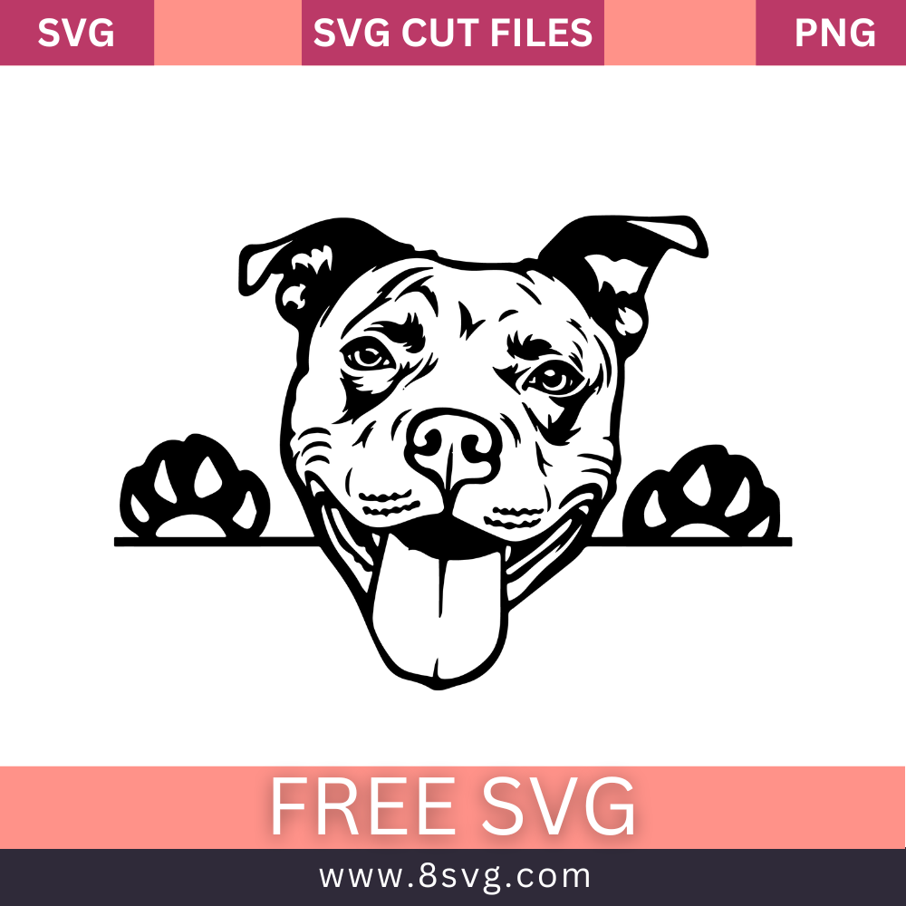 Pitbull Svg Free Cut File For Cricut