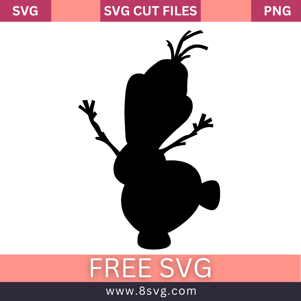 Olaf Silhouette Svg Free Cut File For Cricut