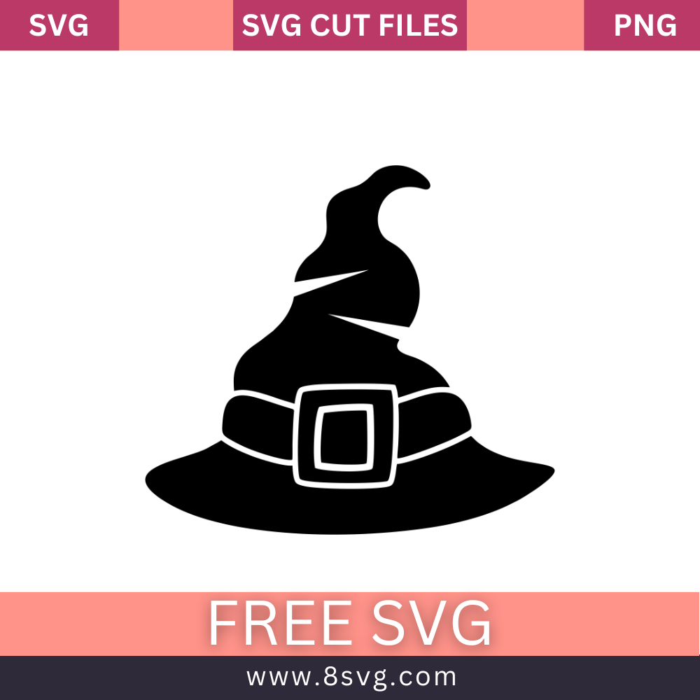 Witch Hat SVG Free Cut File for Cricut – RNOSA LTD | 8SVG