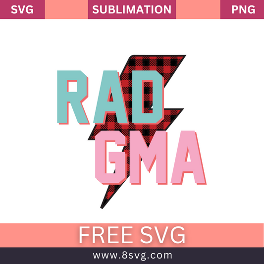 Rad gma Grandma SVG And PNG Free Download