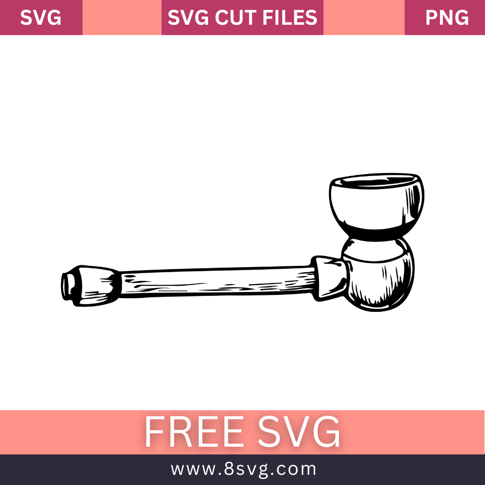 Tobacco Pipe Svg Free Cut File For Cricut