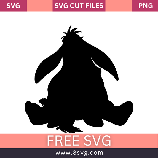 Eeyore silhouette Winnie the Pooh SVG Free cut file Download