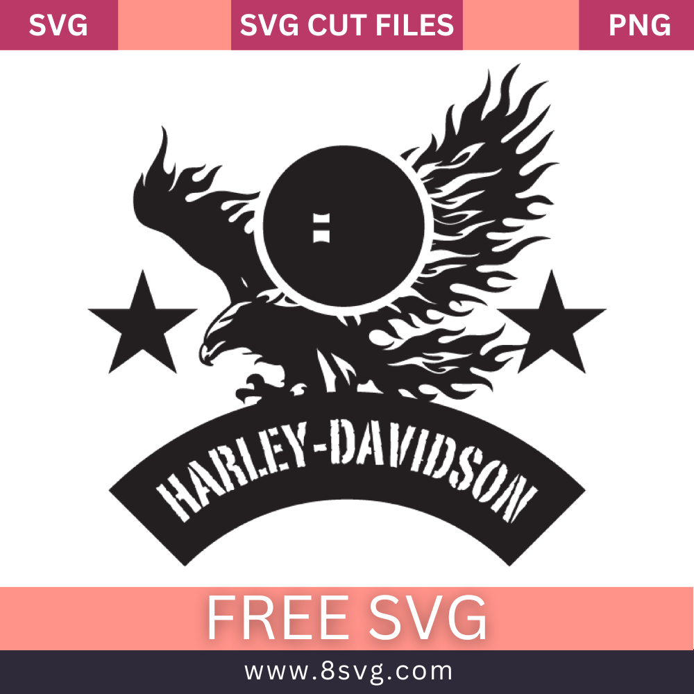 Harley Davidson Logo SVG Free Cut File for Cricut
