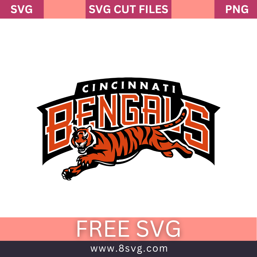Cincinnati Bengals NFL SVG Free And Png Download-8SVG