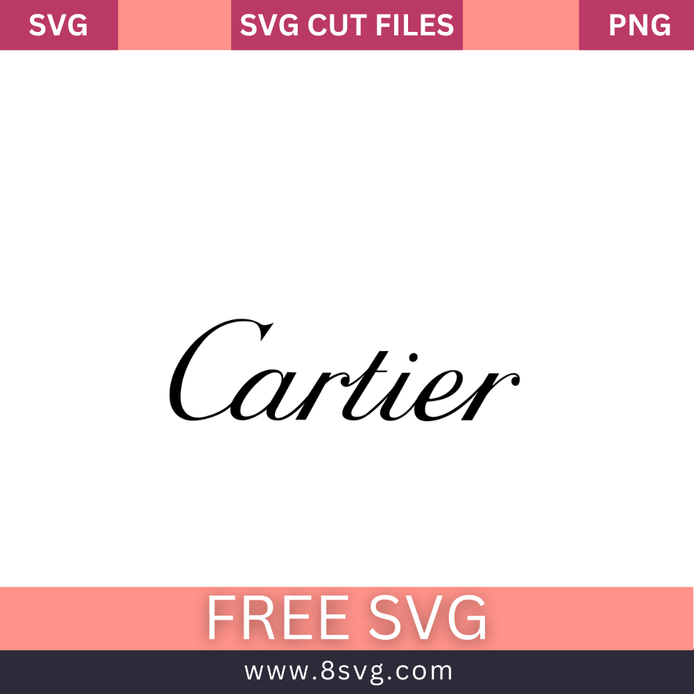 CARTIER SVG Free Cut File Download RNOSA LTD 8SVG