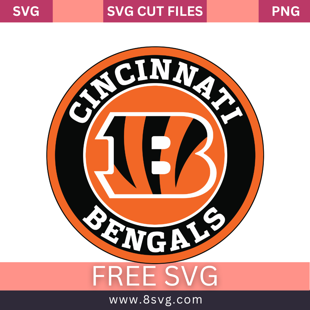 Cincinnati Bengals NFL SVG Free And Png Download