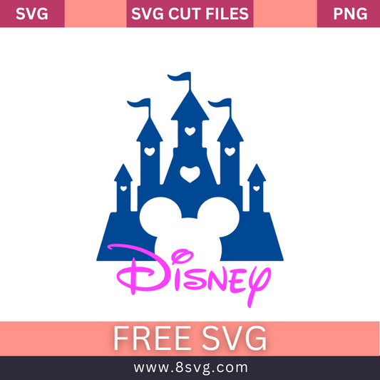 Mickey Disney Castle SVG Free Cut File Download