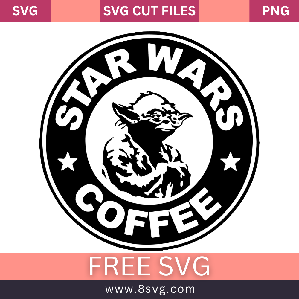 Star Wars Starbucks Baby Yoda SVG Free Download