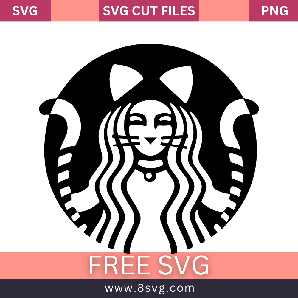 Starbucks Cat Logo SVG Free And Png Download