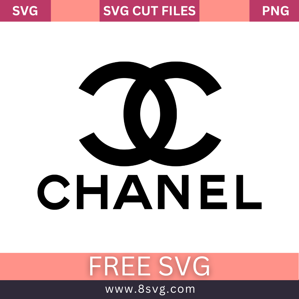 Chanel Logo Black and White Svg Cut File