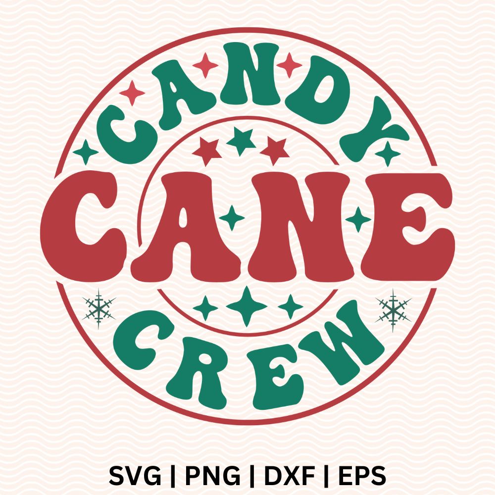 Candy Cane Crew SVG - Free file for Cricut & Silhouette-8SVG