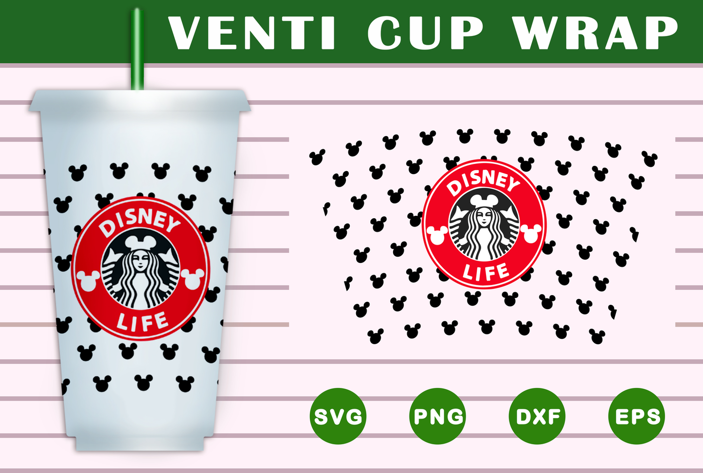 Disney life Starbucks Wrap SVG Free And Png Download- 8SVG