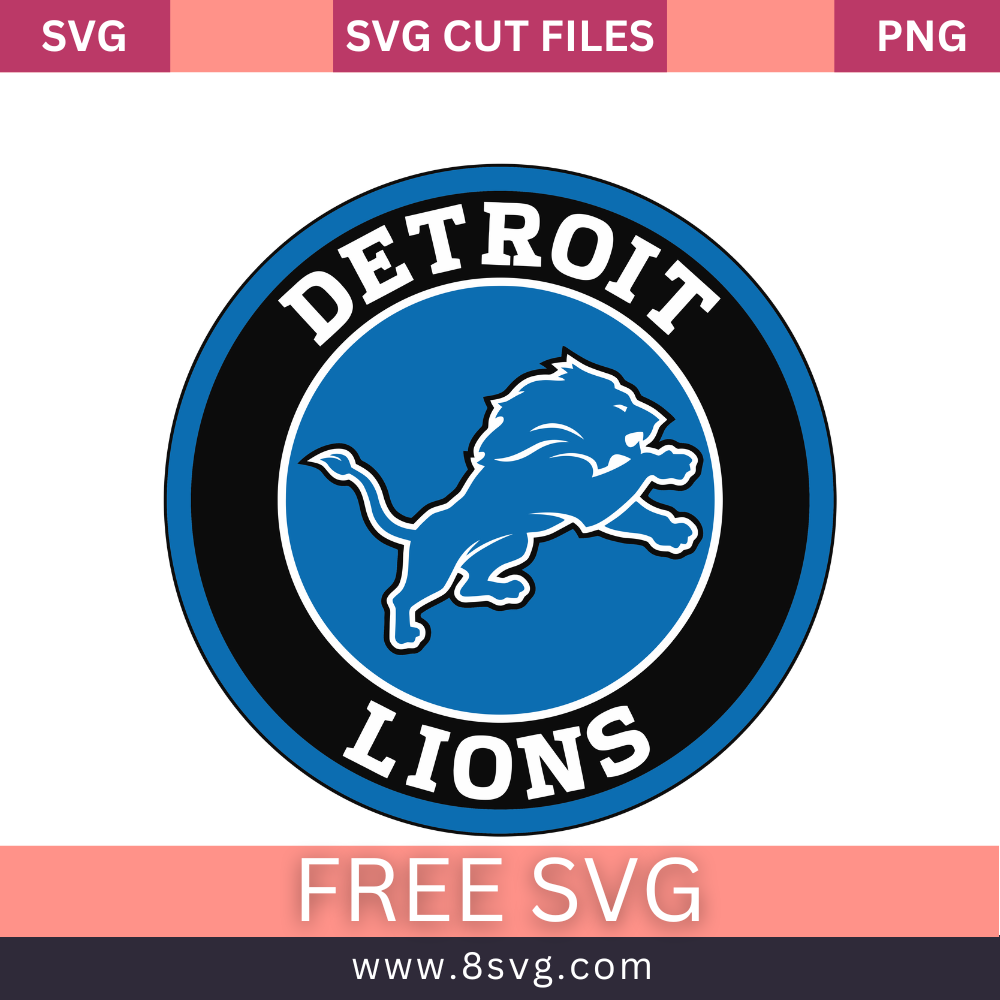 NFL Detroit Lions SVG Free And Png Download-8SVG