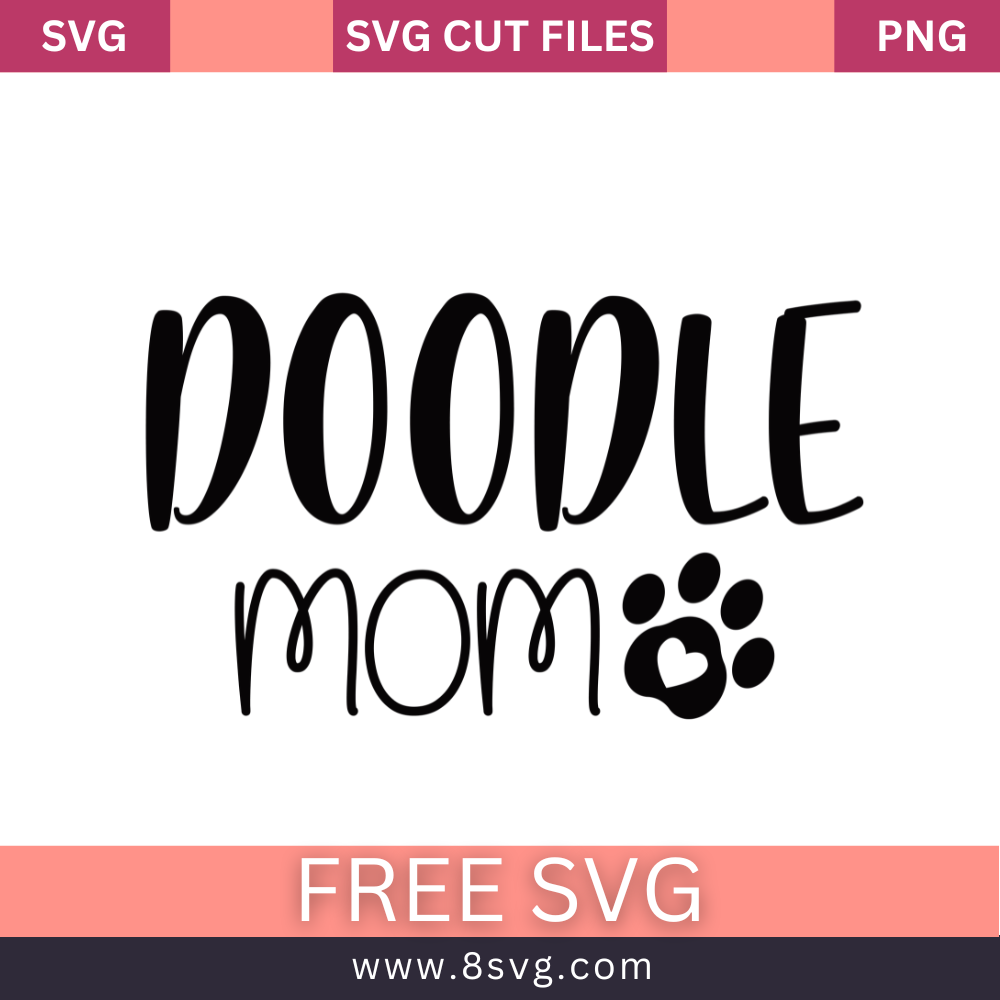 Dog doodle mom SVG Free And Png Download-8SVG