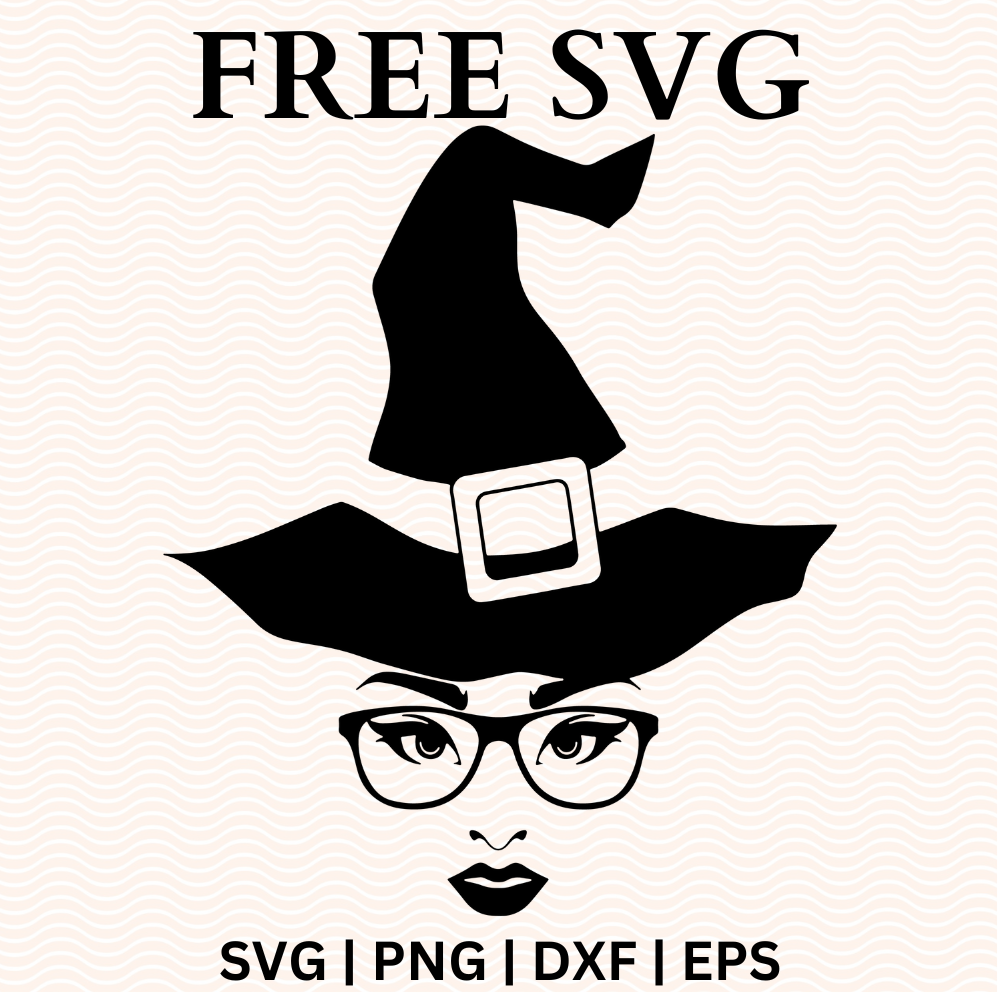 Hocus Pocus Witch Hat SVG Free & PNG Craft Cut File-8SVG