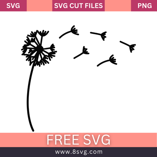 Dandelion Svg Free Cut File for Cricut
