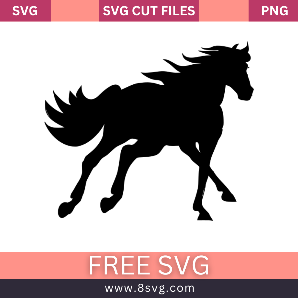 Horse SVG Free Cut File for Cricut