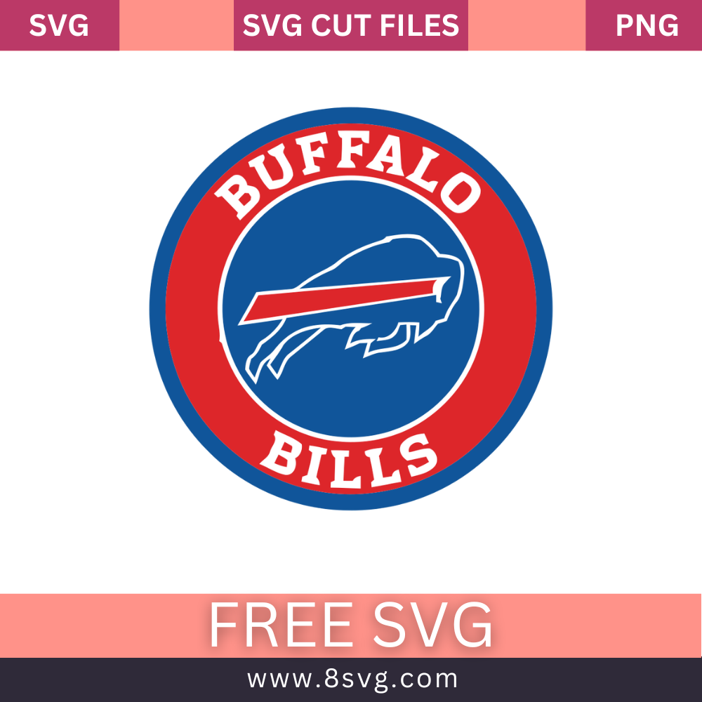 NFL Buffalo Bills SVG Free Cut File for Cricut- 8SVG