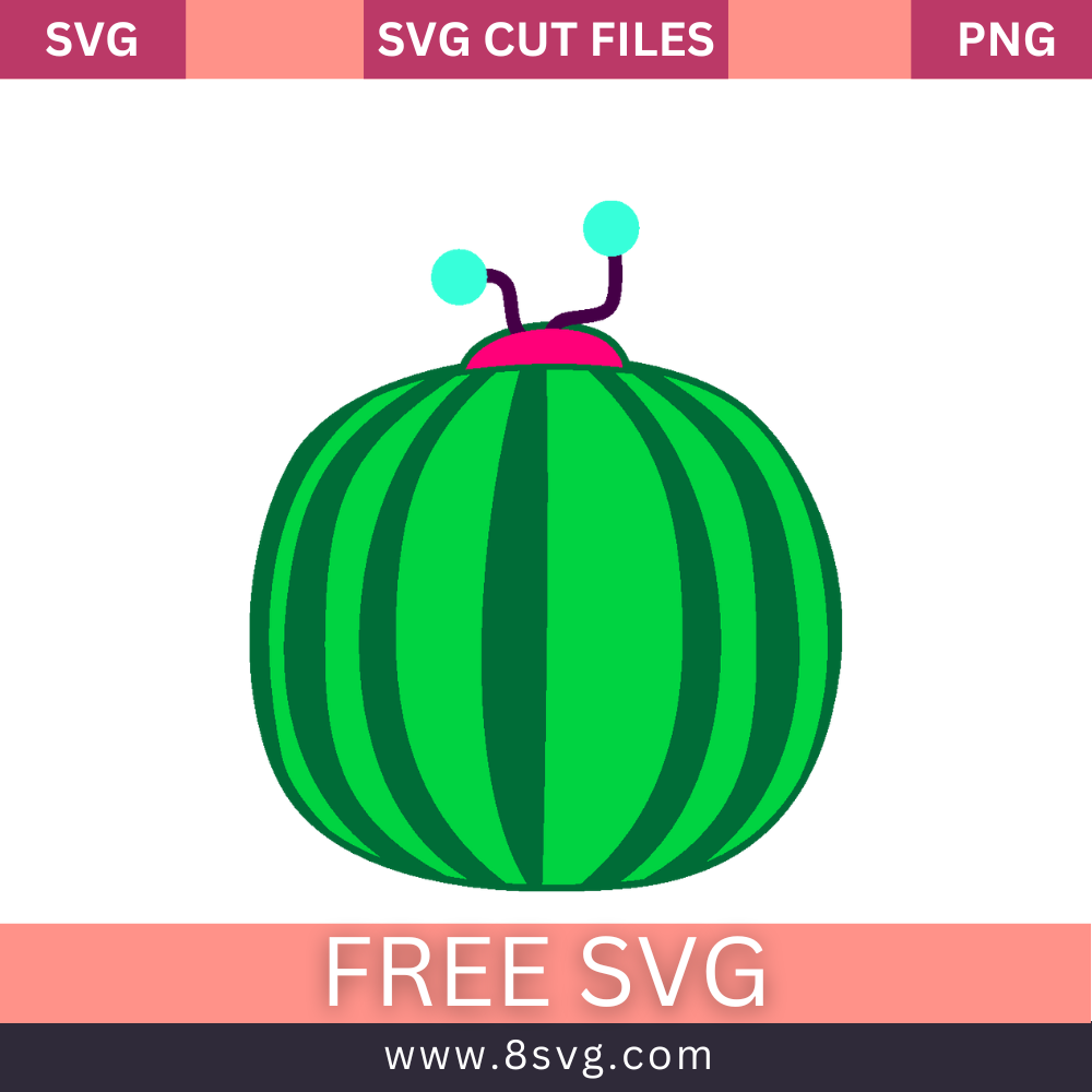Cocomelon Back Svg Free Cut File For Cricut Download- 8SVG