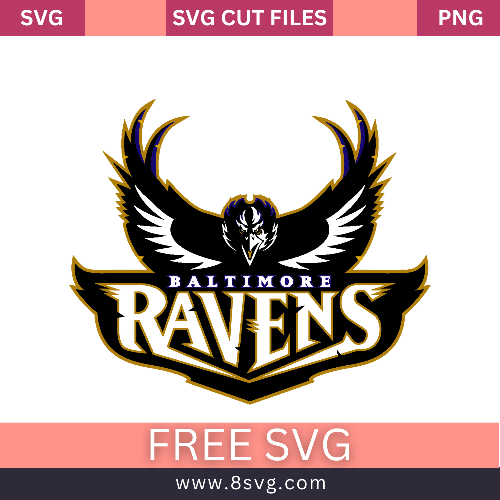 NFL Baltimore Ravens SVG Free Cut File for Cricut