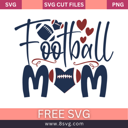 Football Mom Svg Free Cut File for Cricut