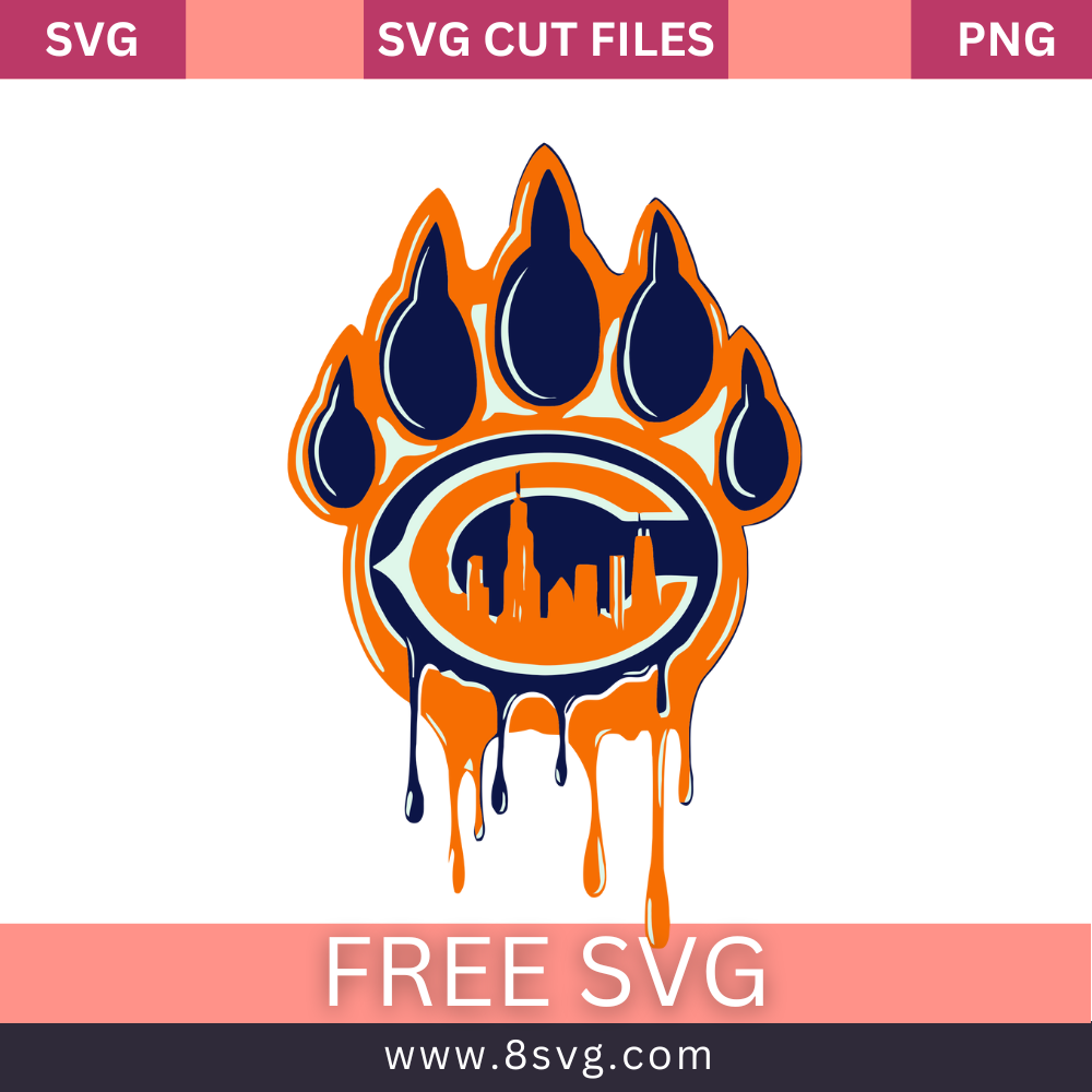 NFL Chicago Bears SVG Free And Png Download