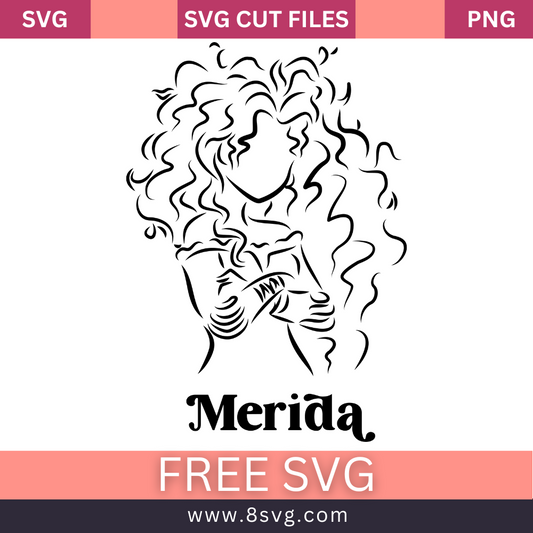 Disney Princess Merida Svg Free Cut File For Cricut
