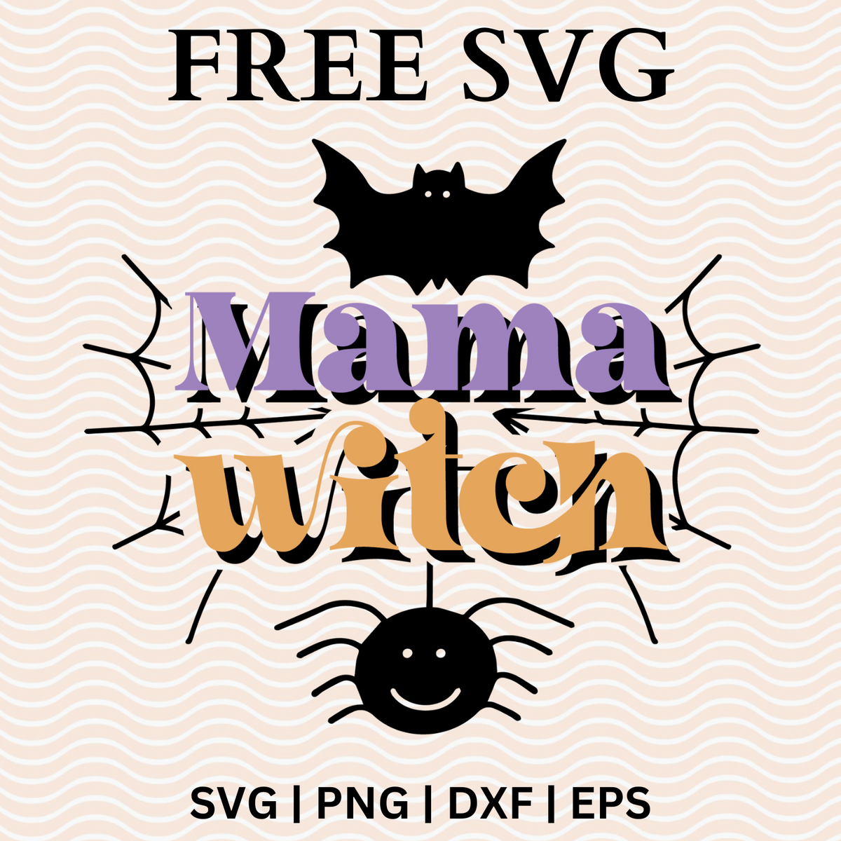Mama Witch SVG Free File and PNG For Cricut & Silhouette