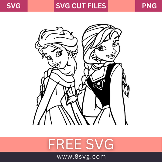 Frozen Elsa Anna Svg Free Cut File For Cricut