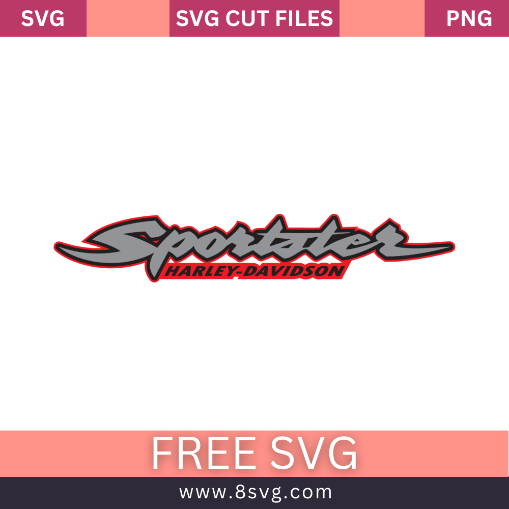 Harley davidson sportster decals SVG Free And Png Download